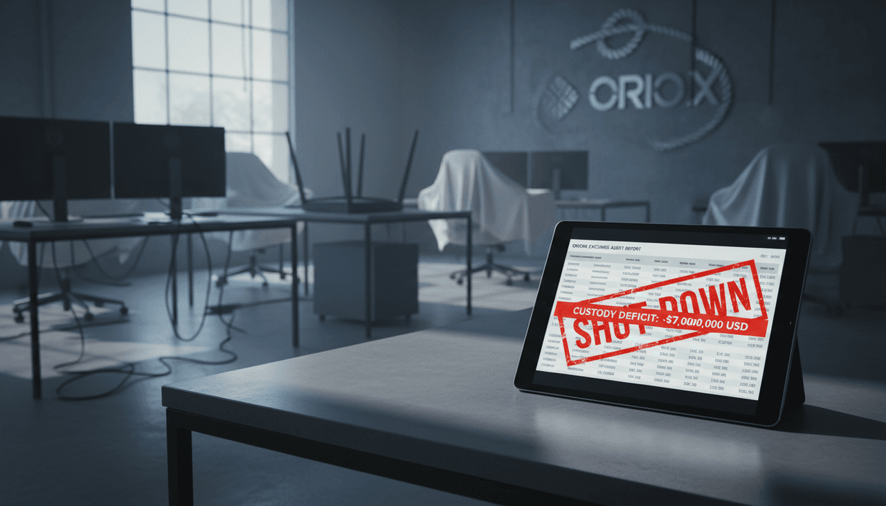 Audit Reveals $7M Custody Gap, Forces Tether-Backed Orionx Exchange Shutdown