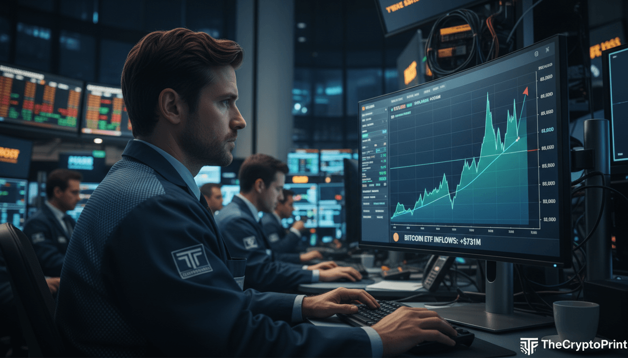 Bitcoin ETFs See $731M Influx, BTC Reclaims $80K Amidst Demand Concerns