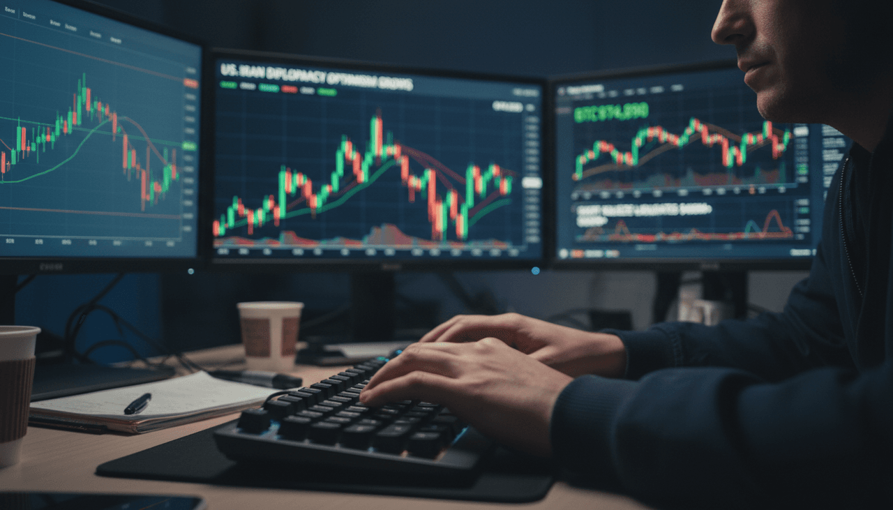 Bitcoin Nears $75K as Geopolitical Hopes Fuel $400M Short Squeeze