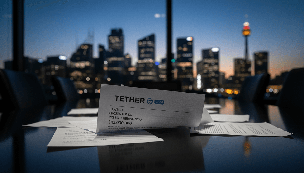 Tether Faces $42M Lawsuit Over Frozen Scam Funds, Australian Firms Scramble for Licenses